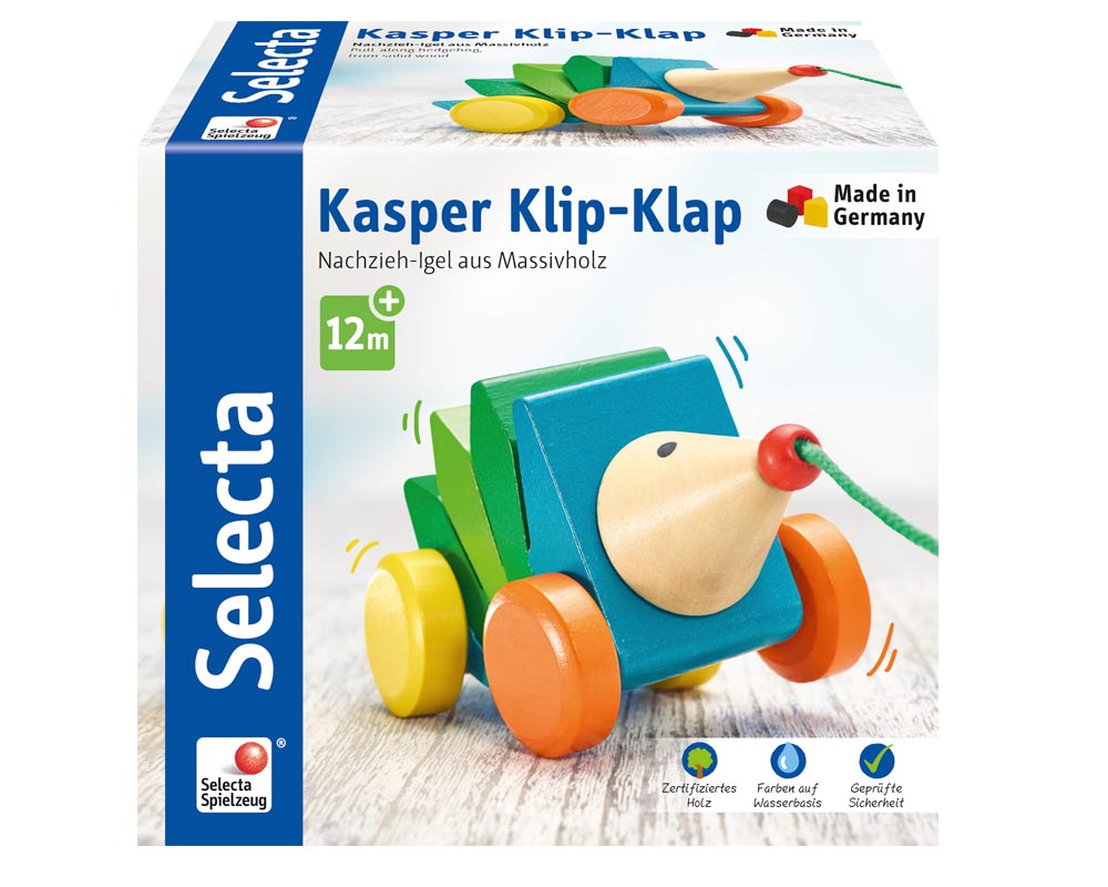 hout trekfiguur egel kasper