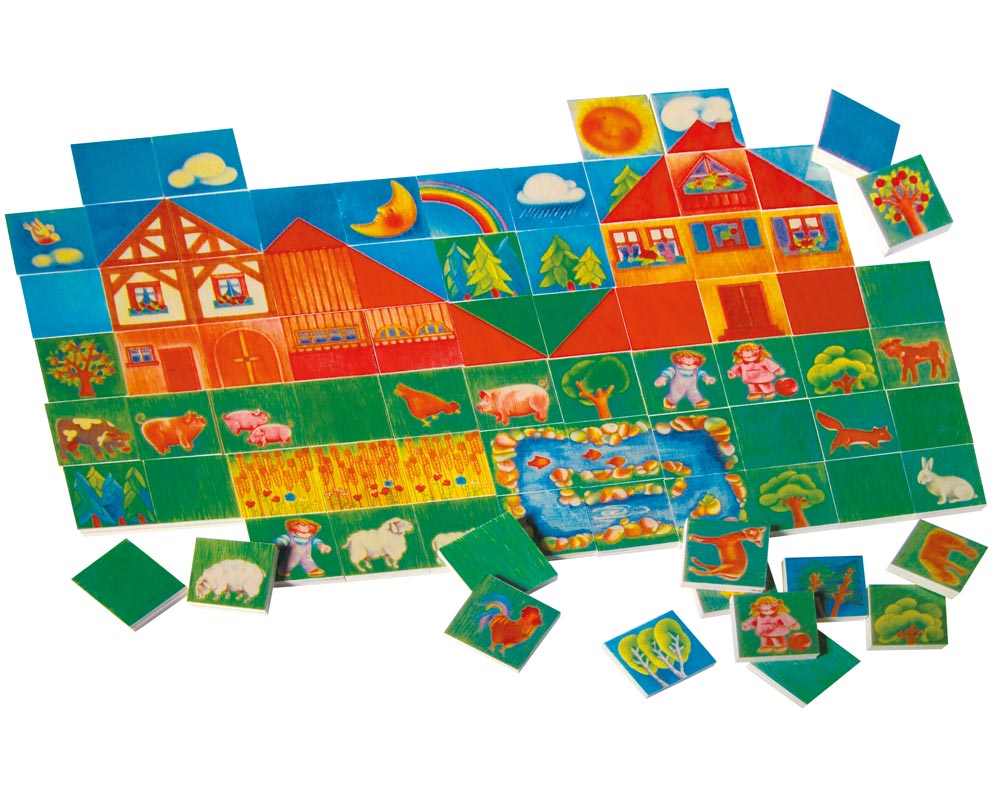 hout legspel 80 tegels varialand