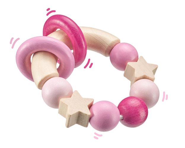 hout rammelaar roze bellybutton