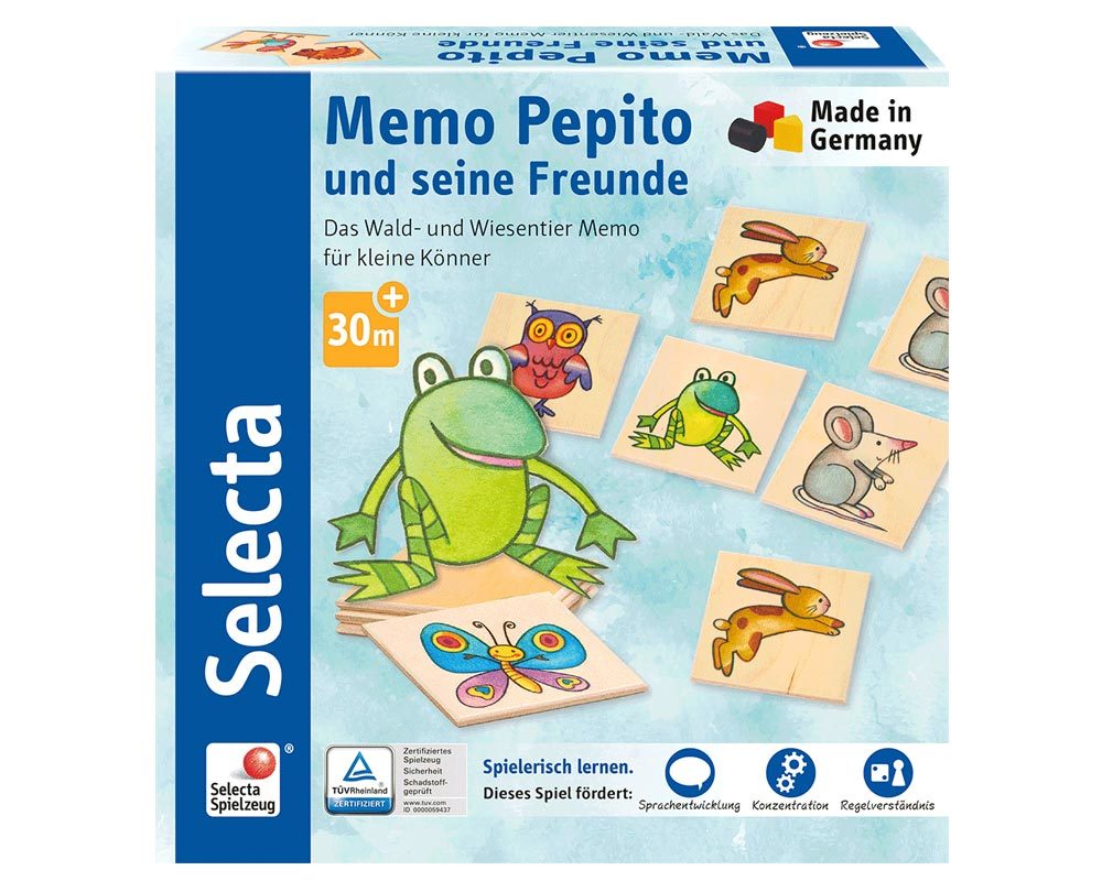hout plaatjes memo spel dieren pepito