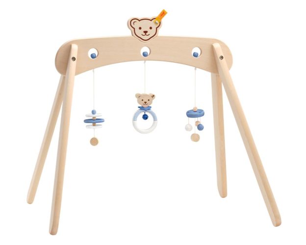 Steiff babygym blauw houten speelgoed